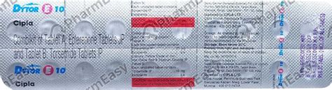 Dytor E 10mg Combikit Strip Of 20 Tablet Combikits: Uses, Side Effects ...