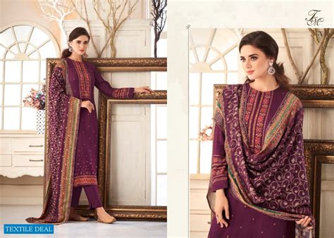 T And M Tabassum Wholesale Muslin Silk Print With Hand Work Salwar ...