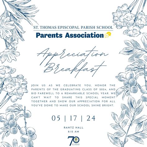 Announcements for the Week of May 12th St. Thomas Episcopal Parish School