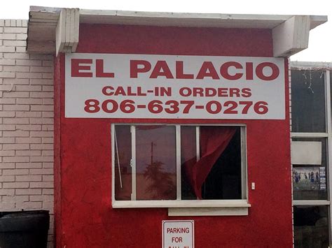 El Palacio Menu - Brownfield - Lubbock Menu