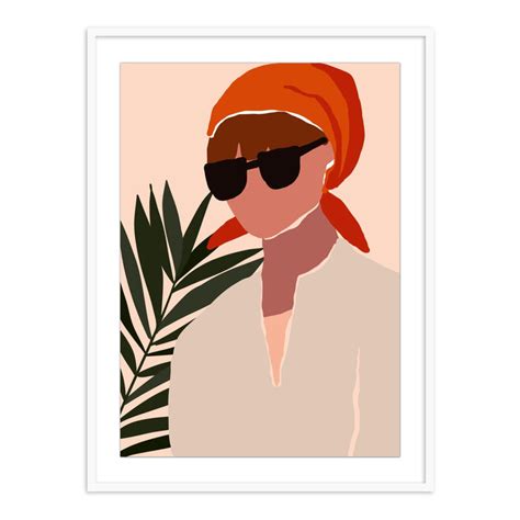 Shop Mystical Colorfull Women Painting Framed Wall Art For Living Room ...