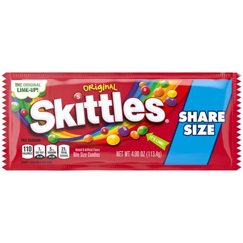 Buy SKITTLES Original Fruity Candy Share Size, 4 oz. Bag Online at ...