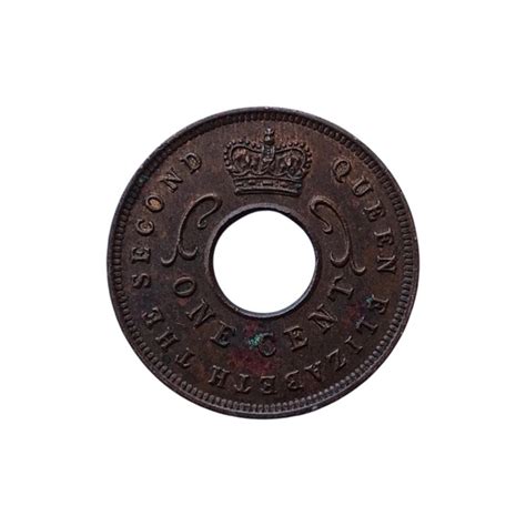 1956 East Africa 1 Cent Coin - Elizabeth 2nd