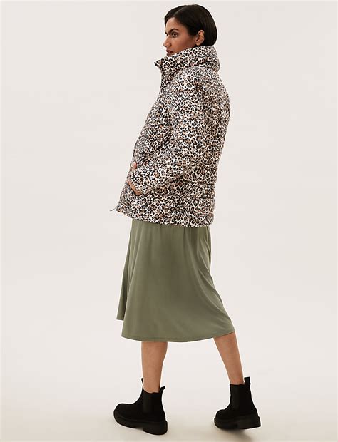 Buy Thermowarmth™ Leopard Print Puffer Coat at Marks & Spencer
