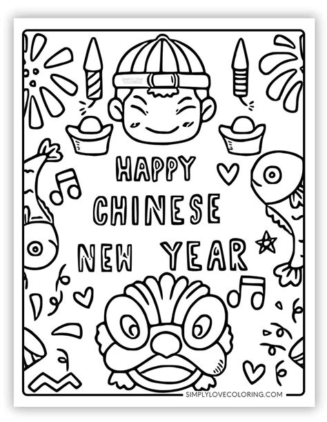 Crayola Coloring Pages Chinese New Year