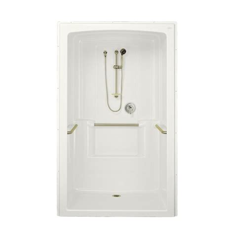 KOHLER 84"H x 37-1/2"W x 52"L White 1-Piece Shower Kit at Lowes.com