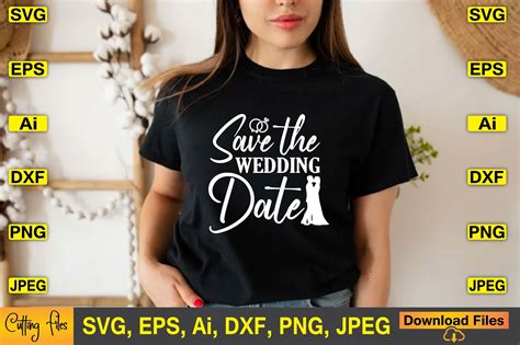 Save the Wedding Date SVG Vector Files Gráfico por ArtStore22 ...