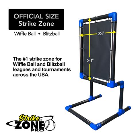Strike Zone Pro ® - (Blue Vinyl) wiffle ball and blitzball strike zone