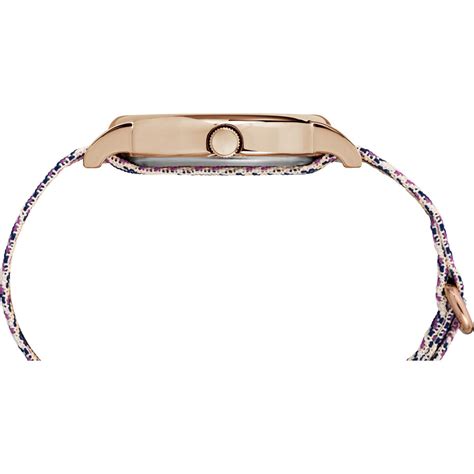 Timex Weekender Women's Quartz Analog Rose Gold-Tone Dial Round Case F