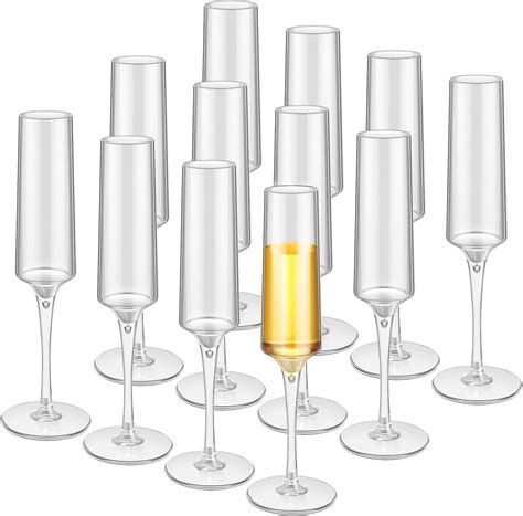 Amazon.com | Fun Express Premium Plastic Etched Champagne Flutes Bulk ...