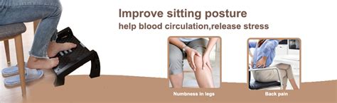 Rhyhorn Foot Rest Under Desk Footrest,Adjustable Footrest for 6 Hights ...