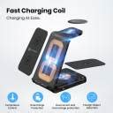 Portronics Freedom Trio 15w 3 in 1 Desktop Wireless Charger for QI ...