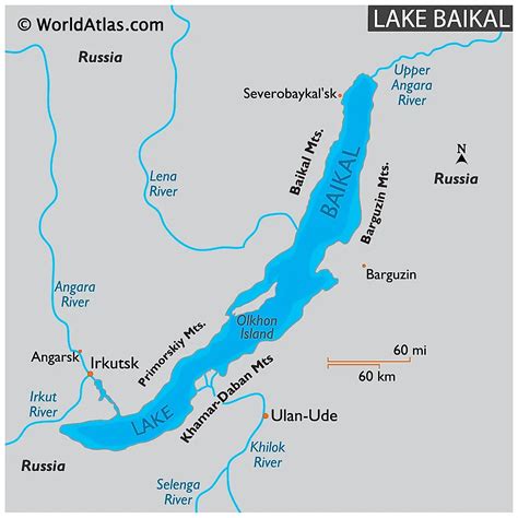 Map Of Lake Baykal