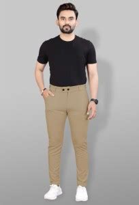 Sayonafashion Comfort Fit Men Khaki Trousers - Buy Sayonafashion ...