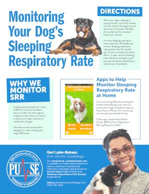 Monitoring Your Dog's Sleeping Respiratory Rate - Pulse ... - Fill and ...