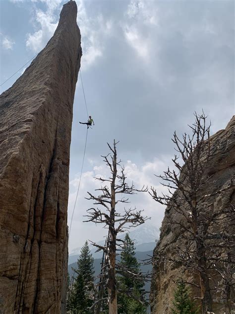 Rapping off the 12b on the other side of Edge of Time. : r/climbing