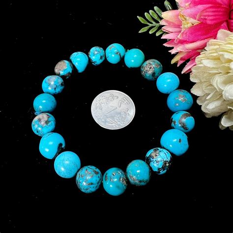 Genuine Iranian Turquoise/Firoza Bracelet Online at Talk to Crystals