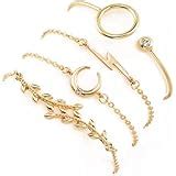 Shining Diva Fashion Jewellery Crystal Multilayer Charm Bracelet for ...