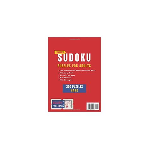 Buy SUDOKU PUZZLES FOR ADULTS, LARGE PRINT: SUDOKU PUZZLES FOR ADULTS ...