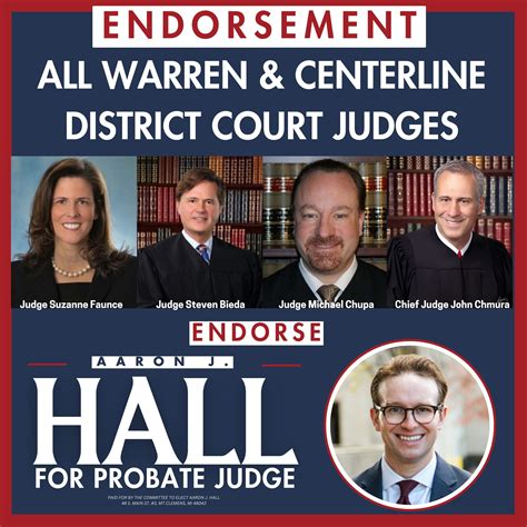 Aaron J. Hall for Macomb County Probate Court Judge