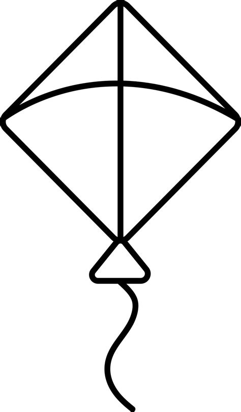 Clipart Of Kites Black And White at Alonzo Christensen blog