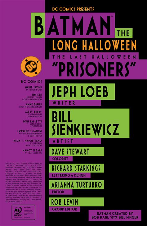 Batman: The Long Halloween: The Last Halloween #5 - Preview and Covers ...