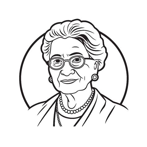 Rosa Parks' Historic Moment Coloring - Coloring Page
