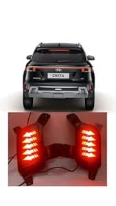 dda enterprises rear bumper led light reflector compatiable for creta ...