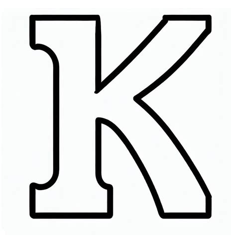 Letter K Free For Kids coloring page - Download, Print or Color Online for Free