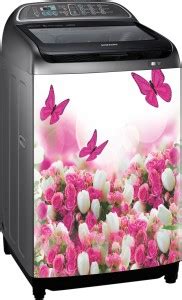 DivineDesigns 61 cm Butterflies & Flowers Washing Machine Sticker (Size ...