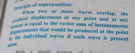 4. State and explain the principle of superposition of waves. - Brainly.in