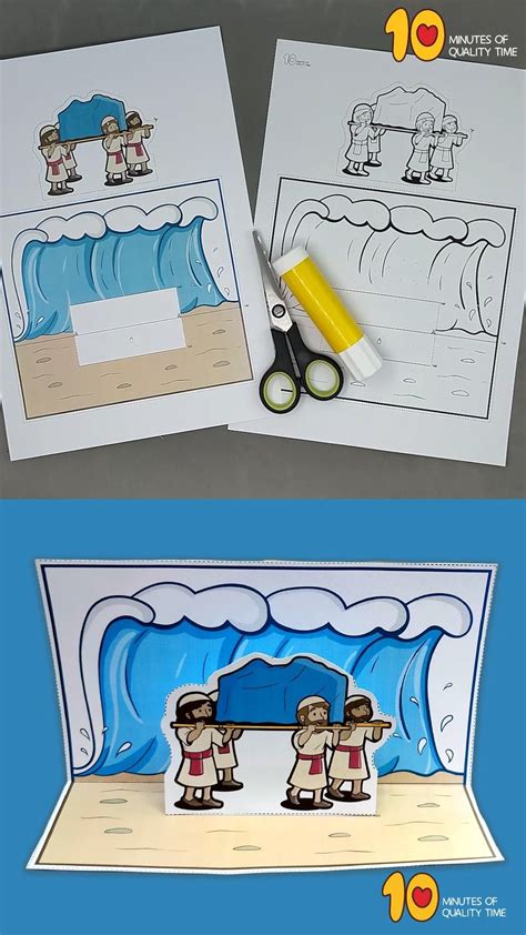 Crossing the jordan river craft for kids – Artofit