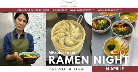 CORSO DI RAMEN con Mitsuko Takei - 14 APRILE 2025, Viale Carlo Felice ...