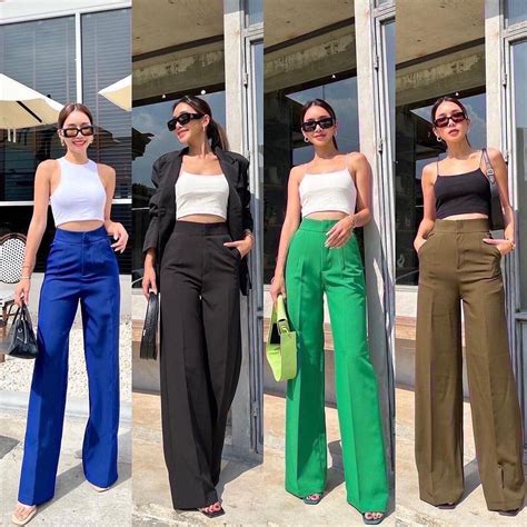 Color Pop Straight Leg Pants – StyleAsh