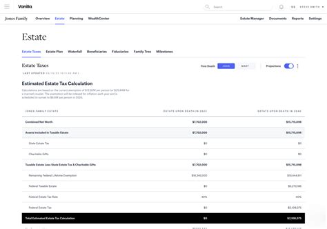 Build comprehensive estate planning diagrams with Vanilla