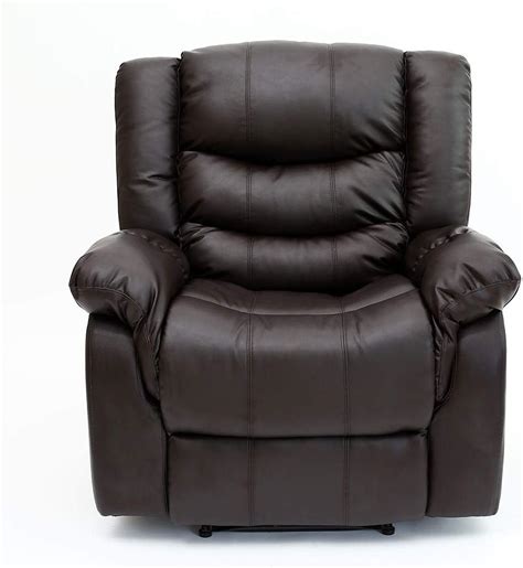 Buy More4Homes SEATTLE HIGH BACK BONDED LEATHER RECLINER 3 + 2 + 1 SOFA ...