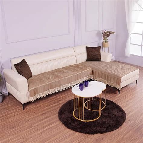 HOKIPO Premium Dutch Velvet Anti Slip Sofa Seat Mat for L Shape and 1/2 ...