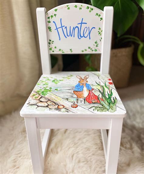 Personalised Boys Chair Hand-painted Childrens Furniture - Etsy