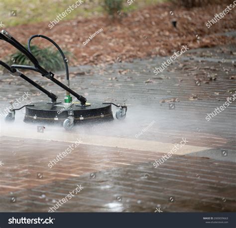 Pressure Washing Surface Cleaner Cleaning Concrete Stock Photo ...