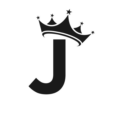 Letter J Crown Logo for Beauty, Fashion, Star, Elegant, Luxury Sign 17681306 Vector Art at Vecteezy