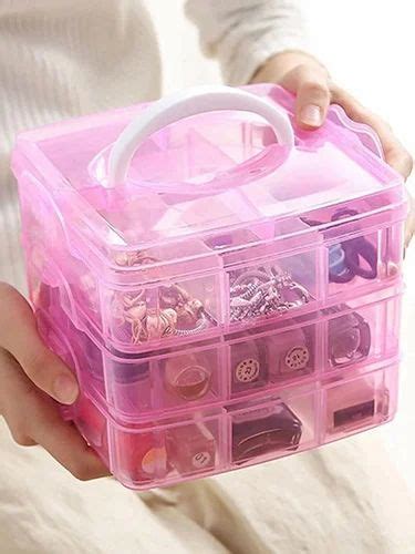Plastic Storage Box - 3 Layer 18 Grid Storage Box Manufacturer from Rajkot