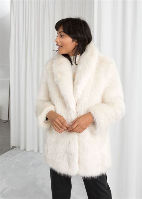 White Fur Jacket Coat at Margaret Bower blog