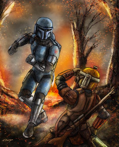 Morgan Be Drawing - Mandalorian- Death Watch Fanart