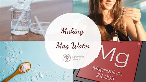 Making Magnesium Water - Supporting Balance