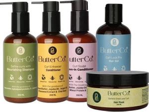 Butterco The Curly Wavy Hair Complate Combo Pack of 5 ( Shampoo ...