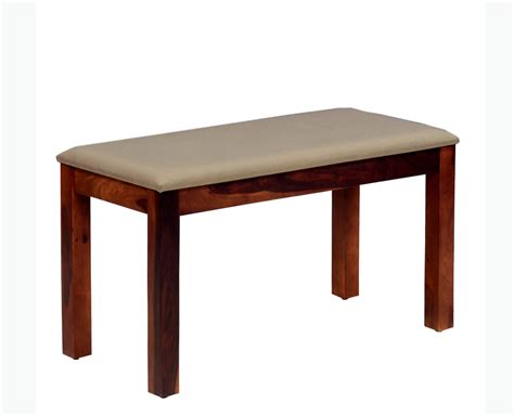 Buy Sheesham Wood 2 Seater Dining Bench for Living Room Online on ...