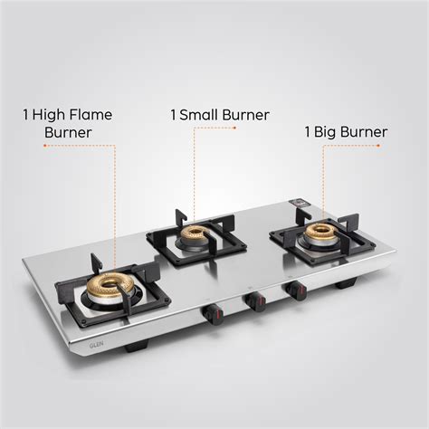 Buy 3-Burner Ultra Tuff Stainless Steel Gas Stove - 1053 UT SS
