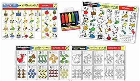 MELISSA & DOUG Alphabet, Numbers 1-10, Phonics Mats - 3 X Learning And ...