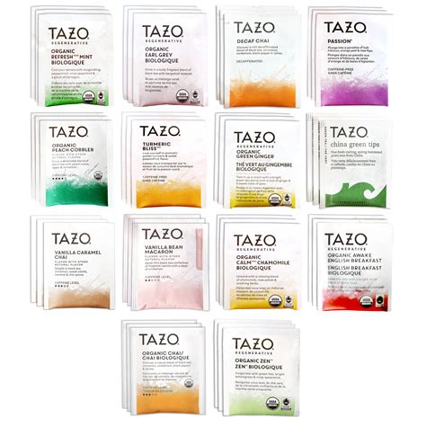 Mua BLUE RIBBON, Tazo Tea Bags Sampler Assortment Variety Pack Gift Box ...