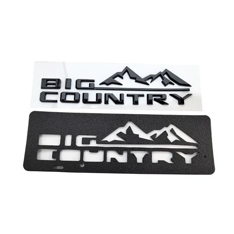 2pc BIG COUNTRY emblem BLACK Compatible with 00-23 SILVERADO TAHOE HIGH COUNTRY | eBay